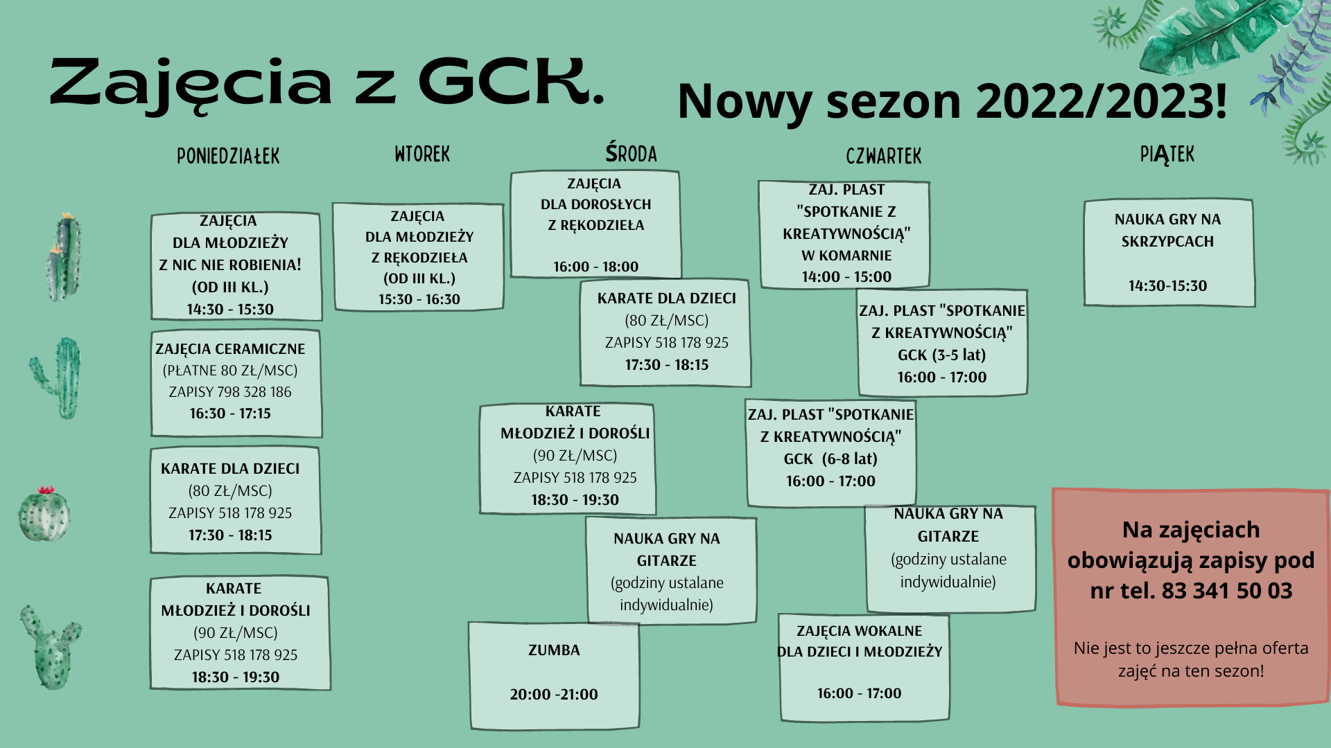 You are currently viewing Zapraszamy na nowy sezon zajęciowy > Zajęcia rozpoczynamy od 12 sierpnia 2022 r.