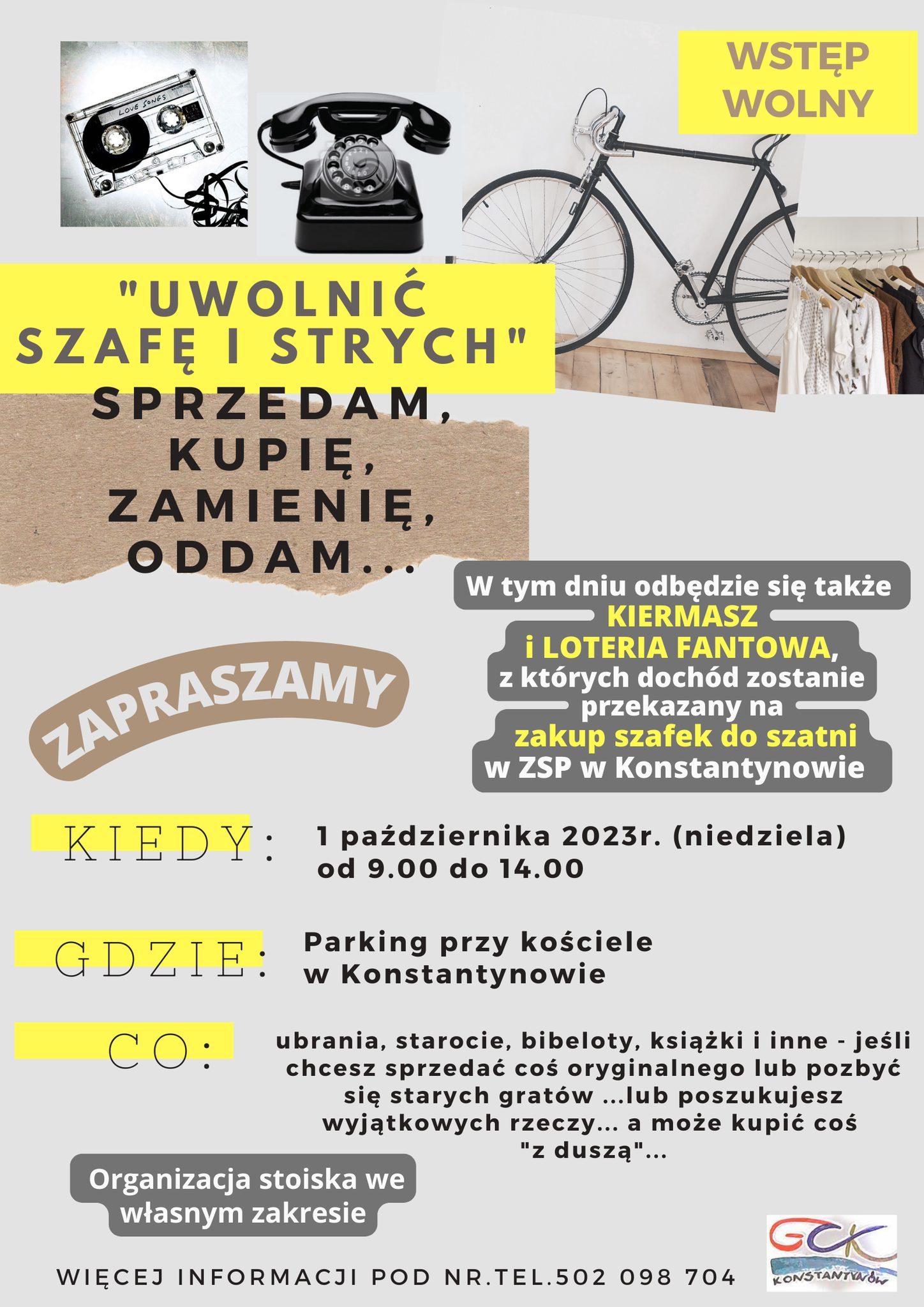 You are currently viewing Zapraszamy na kolejną edycję akcji “UWOLNIĆ SZAFĘ I STRYCH”