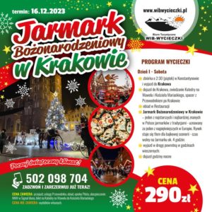 Read more about the article Jarmark Bożonarodzeniowy w Krakowie – zapisy w GCK