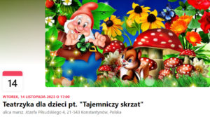 Read more about the article Teatrzyk dla dzieci pt. “Tajemniczy skrzat”