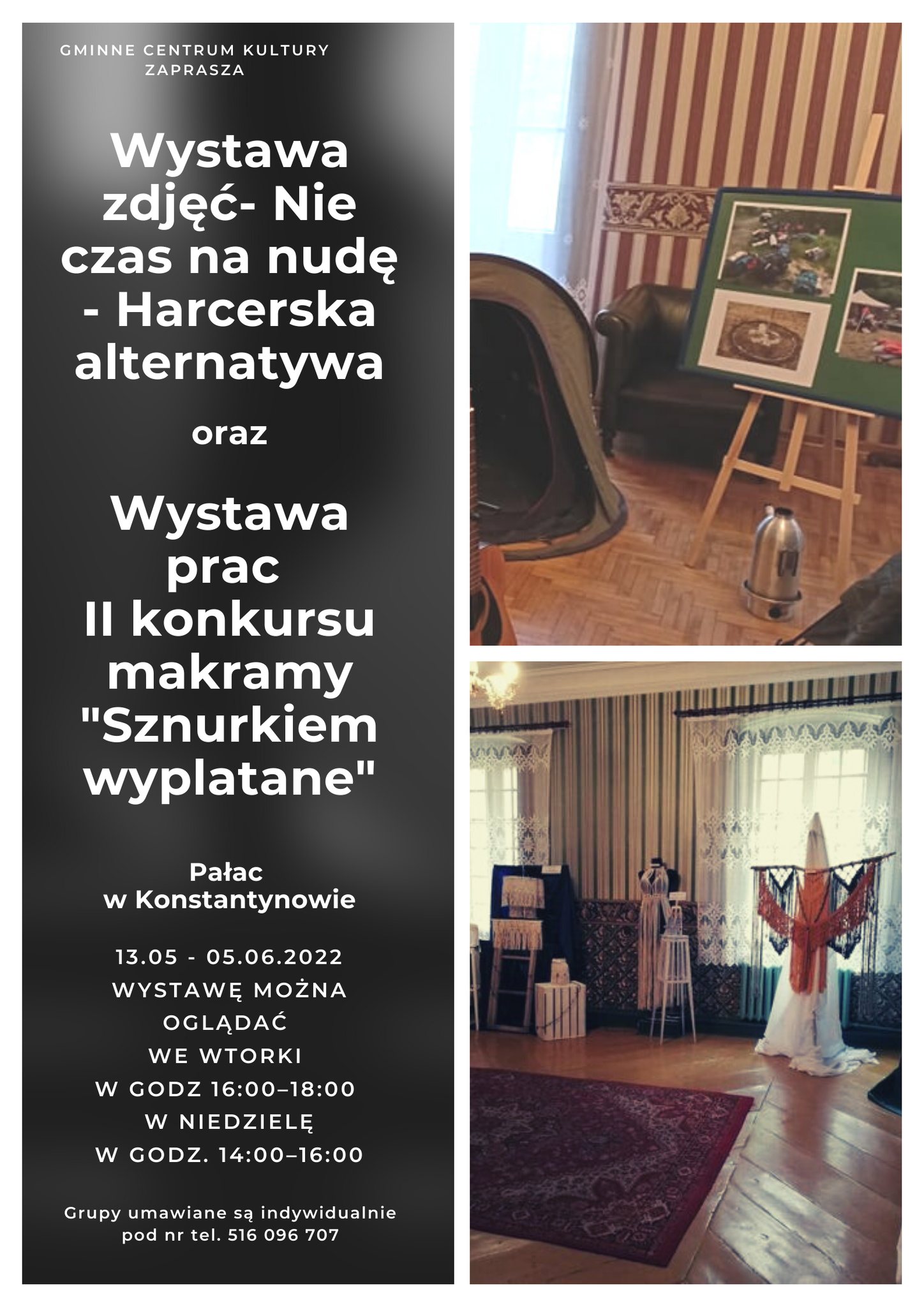 You are currently viewing Wystawy – Konstantynów pałac 13.05.2022 – 5.06.2022r.