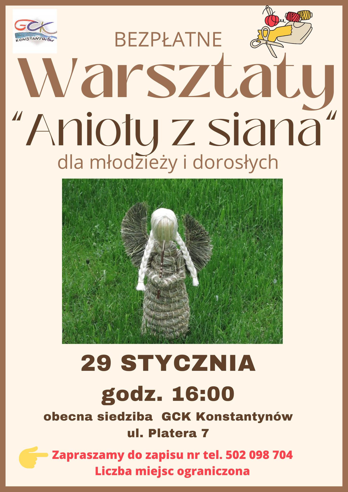 You are currently viewing Warsztaty “Anioły z siana”